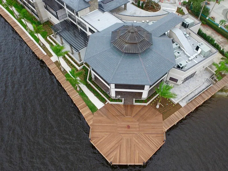 Commercial dock at Quail Valley on the Indian River Lagoon